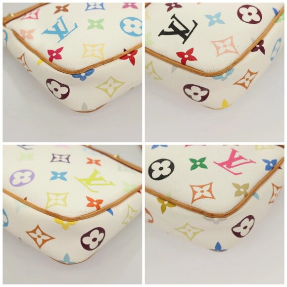 LOUIS VUITTON Multicolor Pochette Accessoires Pouch White - Picture 16 of 16